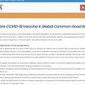 „Szczepionka COVID-19 Światowym Dobrem Wspólnym”. Apel stu wpływowych światowych przywódców.