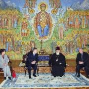Spotkanie Prezydenta RP Aleksandra Kwaśniewskiego i Małżonki z Patriarchą Całej Gruzji, Jego Świątobliwością Eliaszem II.
