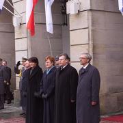 Ceremonia powitania Prezydenta Republiki Finlandii Tarji Halonen z Małżonkiem przez Prezydenta RP Aleksandra Kwaśniewskiego z Małżonką.