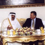 Spotkanie Prezydenta RP Aleksandra Kwaśniewskiego z Emirem Państwa Kataru Szejkiem Hamad bin Khalifa Al.-Thani.