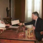 Spotkanie Prezydenta RP Aleksandra Kwaśniewskiego z Ojcem Świętym
