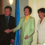 Spotkanie Prezydenta RP z Małżonką z Wysokim Komisarzem Narodów Zjednoczonych ds. Praw Człowieka Mary Robinson