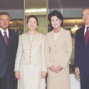 Wizyta oficjalna Prezydenta RP Aleksandra Kwaśniewskiego Małżonką w Uzbekistanie – spotkanie z Prezydentem Uzbekistanu I. Karimowem z Małżonką