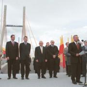 Udział Prezydenta RP Aleksandra Kwaśniewskiego w uroczystym otwarciu Mostu Siekierkowskiego