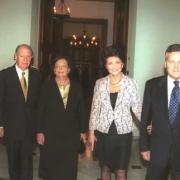 Prezydent RP Aleksander Kwaśniewski z Małżonką i Prezydent Chile R. Lagosa Escobar z Małżonką