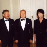Wizyta Prezydenta Kazachstanu Nursułtana Nazarbajewa w Pałacu Prezydenckim.