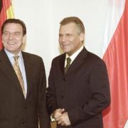 Spotkanie Prezydenta RP Aleksandra Kwaśniewskiego Kanclerzem Niemiec Gerhardem Schroederem