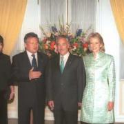 Wizyta Prezydenta RP Aleksandra Kwaśniewskiego z Małżonką w Republice Kolumbii. Spotkanie z Prezydentem Kolumbii A. Pastranę Arango z Małżonką