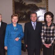 Spotkanie Prezydenta RP z Małżonką z Prezydent Republiki Łotewskiej Vairą Vike – Freiberga z Małżonkiem